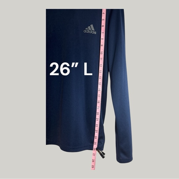 Adidas Climalite Men’s Long Sleeve Athletic Shirt Navy Size Small - Picture 2 of 7